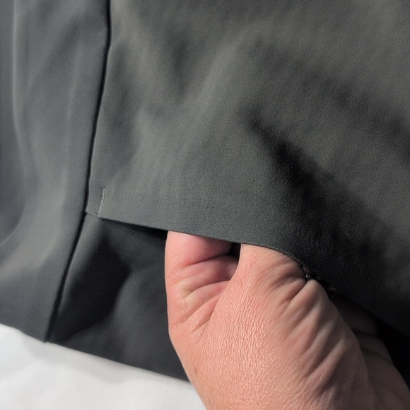 Athleta Grey/Green Trauser Ankle Zipper Size 2P - Picture 6 of 12